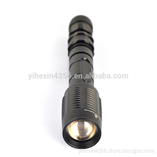 1800 Lumen Rechargeable Zoom Super Bright Led Tactical Flashlight For Camping
